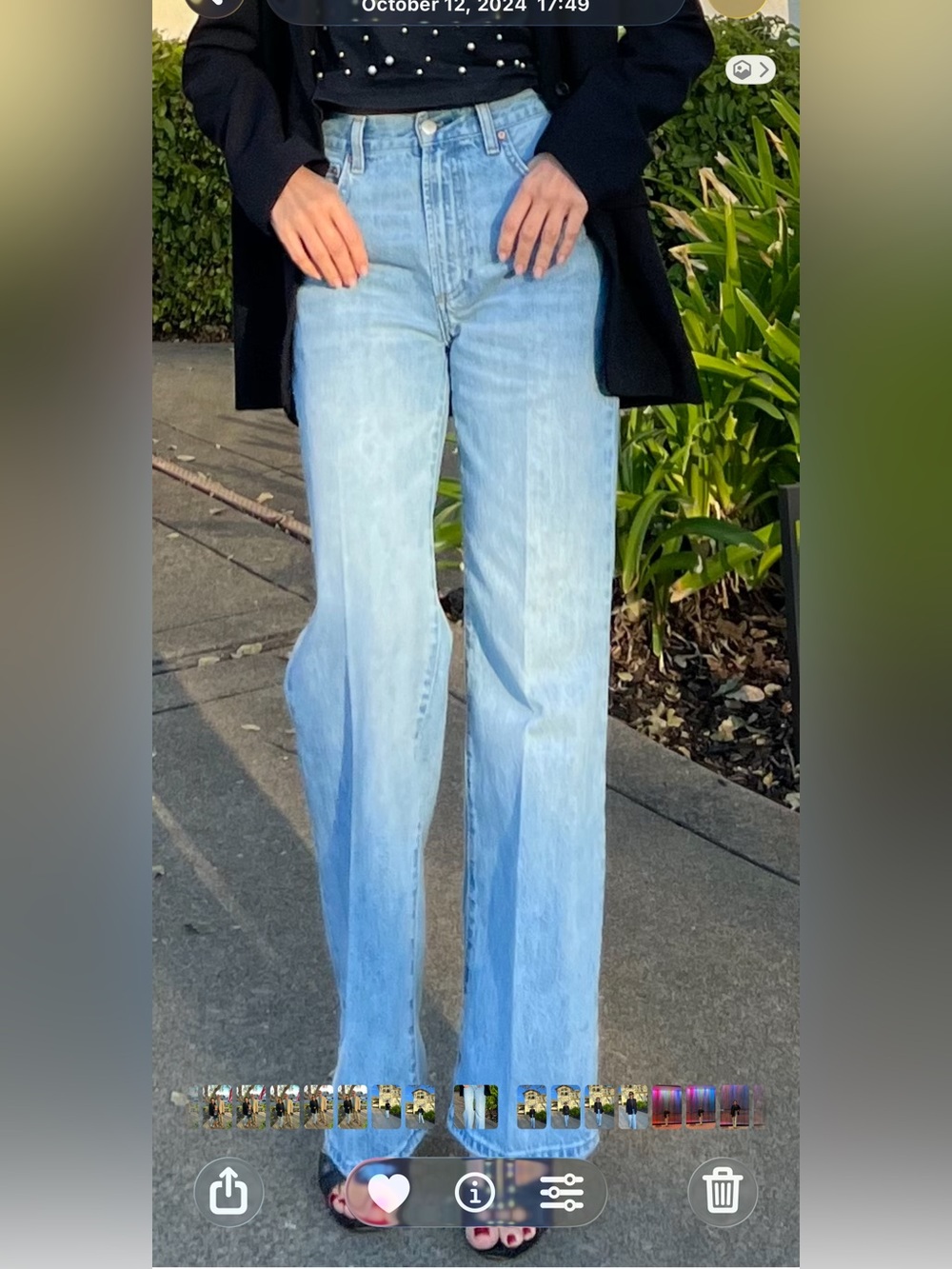 Denim Forum Light Blue Flare Jeans
